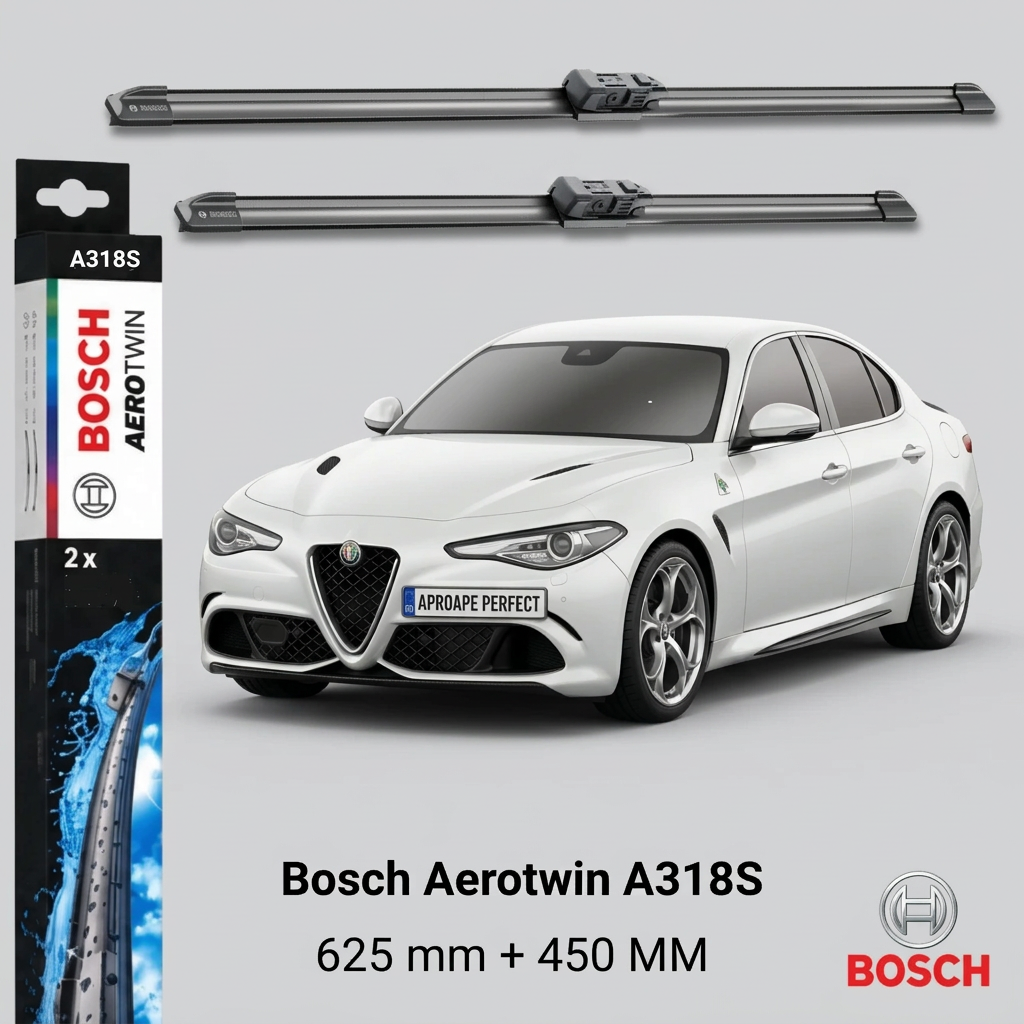 Ștergătoare Alfa Romeo Giulia Quadrifoglio 952 510 CP din 02.2016 | 3 397 014 318 – BOSCH