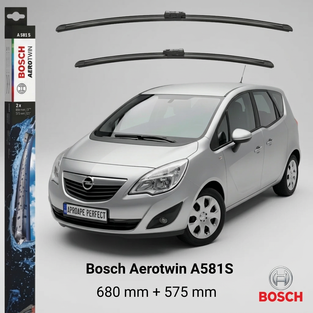 Ștergătoare Opel Meriva B MPV S10 2010–2017 | A581S – BOSCH