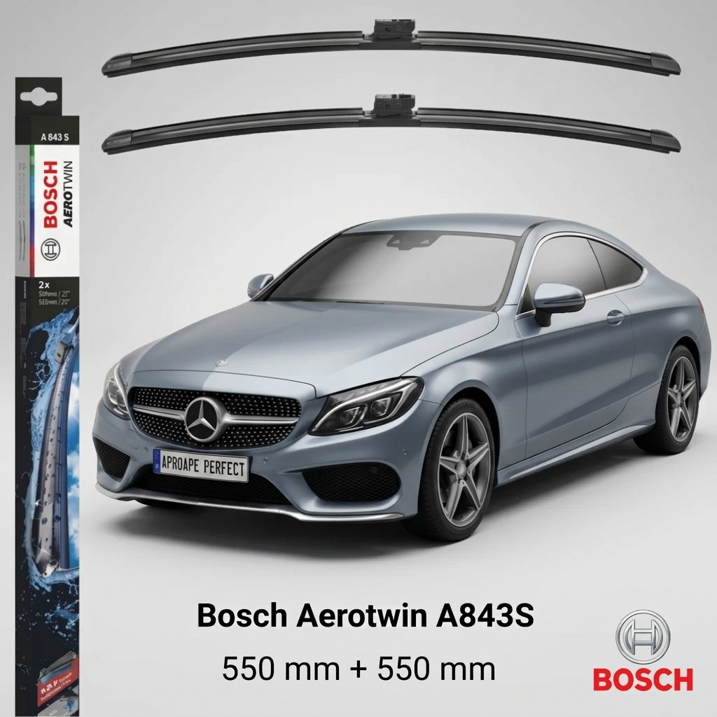 Ștergătoare Mercedes-Benz Clasa C Coupe (C205) din 10.2015 | Bosch A843S
