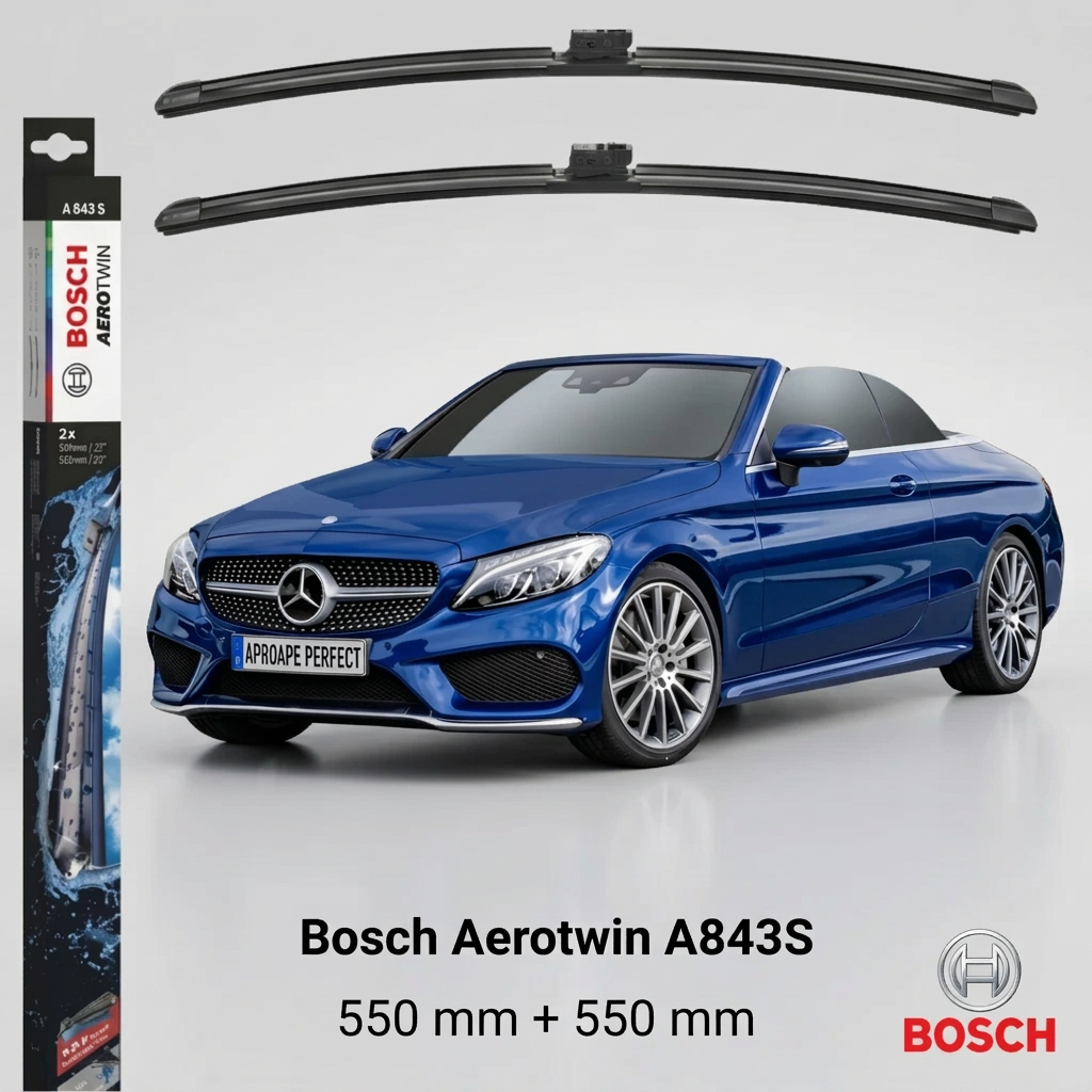 Ștergătoare Mercedes-Benz Clasa C Cabrio (A205) din 04.2016 | Bosch A843S