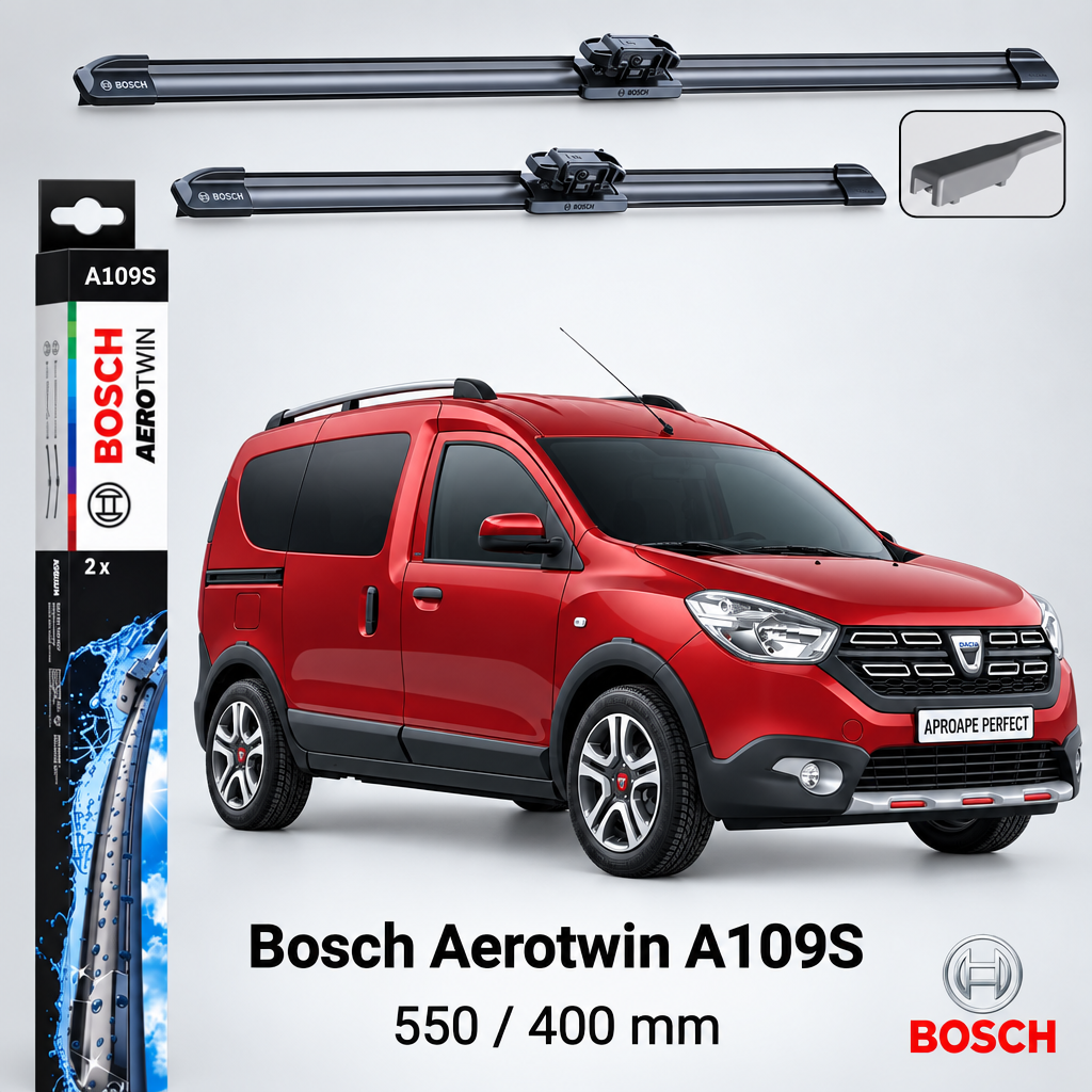 Ștergătoare Dacia Dokker MPV KE 06.2015–12.2021 | Bosch A109S