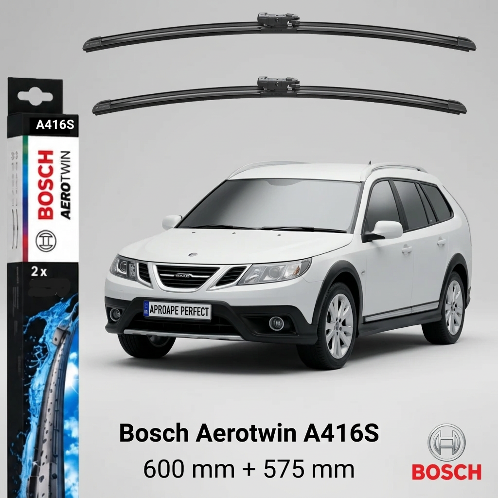 Ștergătoare Saab 9-3X YS3 03.2010–06.2012 | Bosch Aerotwin A416S 600/575 mm