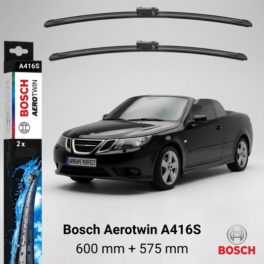 Ștergătoare Saab 9-3 Cabriolet YS3F 09.2007–06.2012 | Bosch Aerotwin A416S 600/575 mm