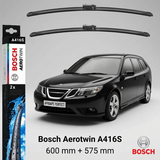 Ștergătoare Saab 9-3 Estate E50 09.2007–06.2012 | Bosch Aerotwin A416S 600/575 mm