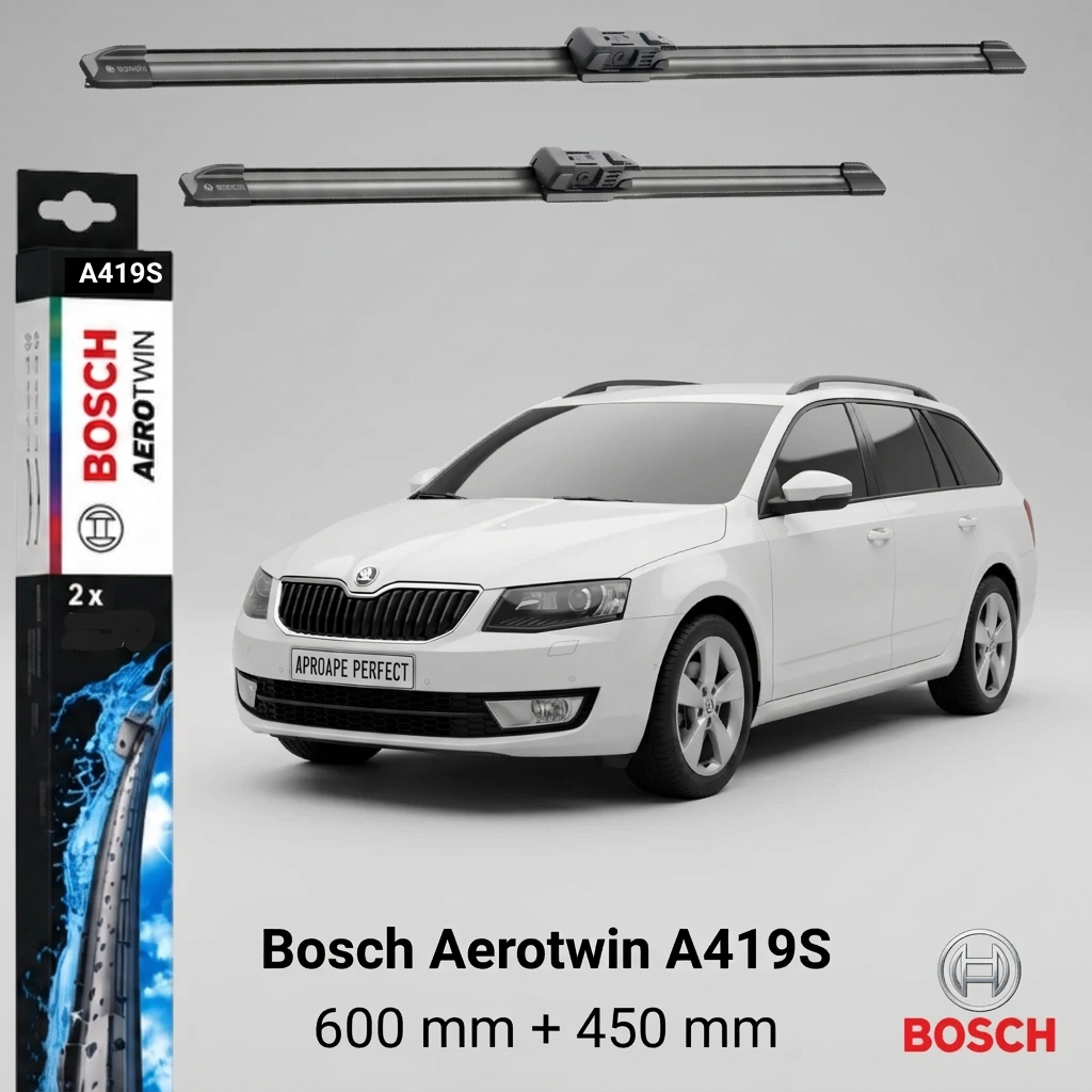Ștergătoare Skoda Octavia III Combi 5E5 5E6 11.2012–10.2020 | Bosch Aerotwin A419S