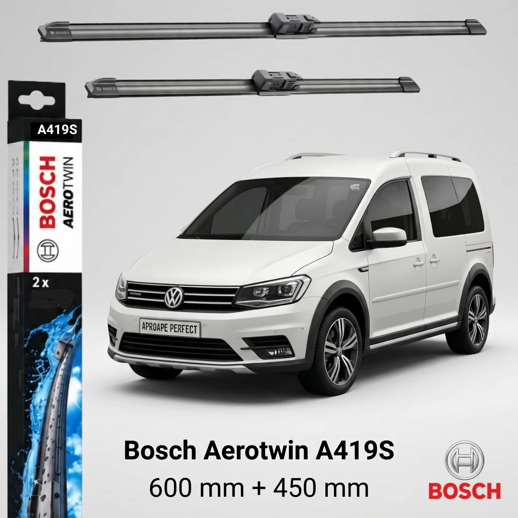 Ștergătoare VW Caddy Alltrack IV MPV SAB 06.2017–09.2020 | Bosch Aerotwin A419S