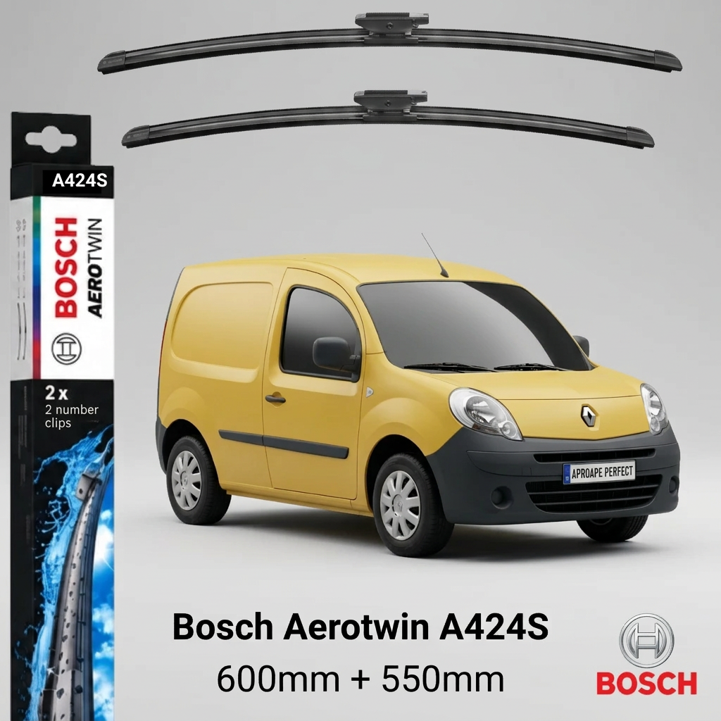 Ștergătoare Renault Kangoo II KW din 02.2008 | Bosch Aerotwin A424S 600/550 mm