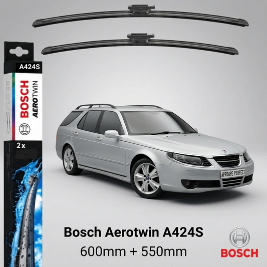 Ștergătoare Saab 9-5 Estate YS3E 08.2007–12.2009 | Bosch Aerotwin A424S 600/550 mm