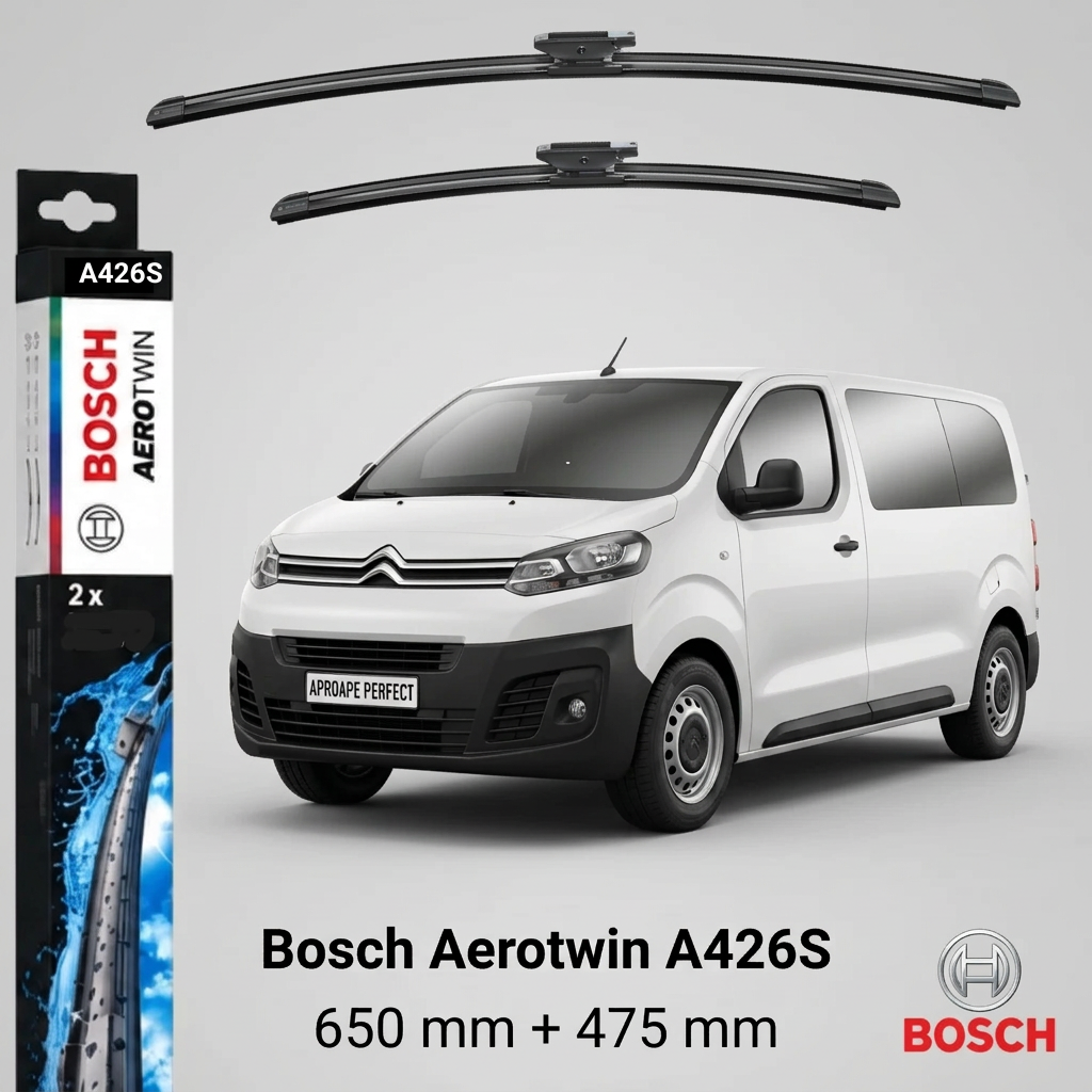 Ștergătoare Citroen Jumpy III Bus V din 04.2016 | Bosch Aerotwin A426S 650/475 mm