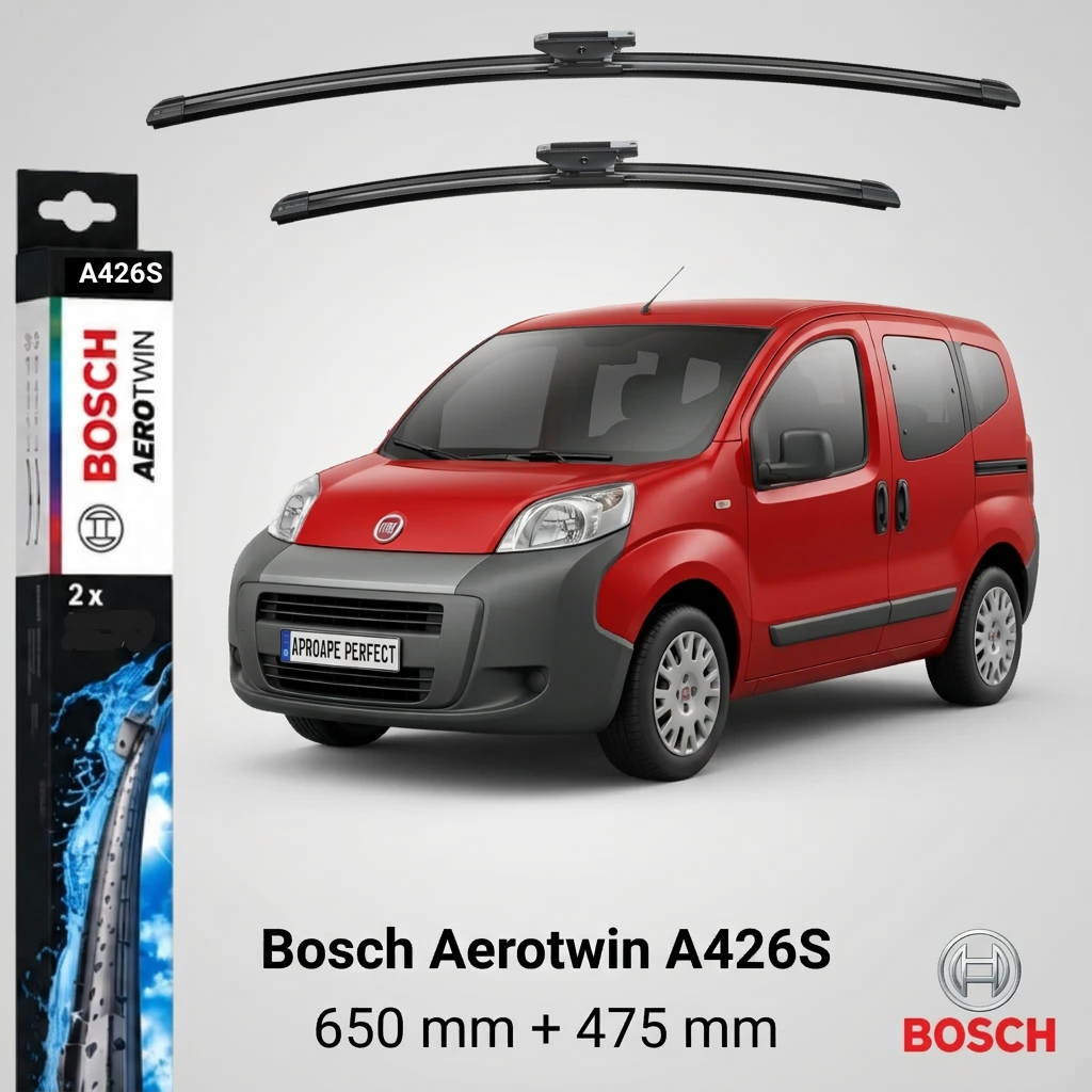 Ștergătoare Fiat Qubo 225 din 09.2008 | Bosch Aerotwin A426S 650/475 mm