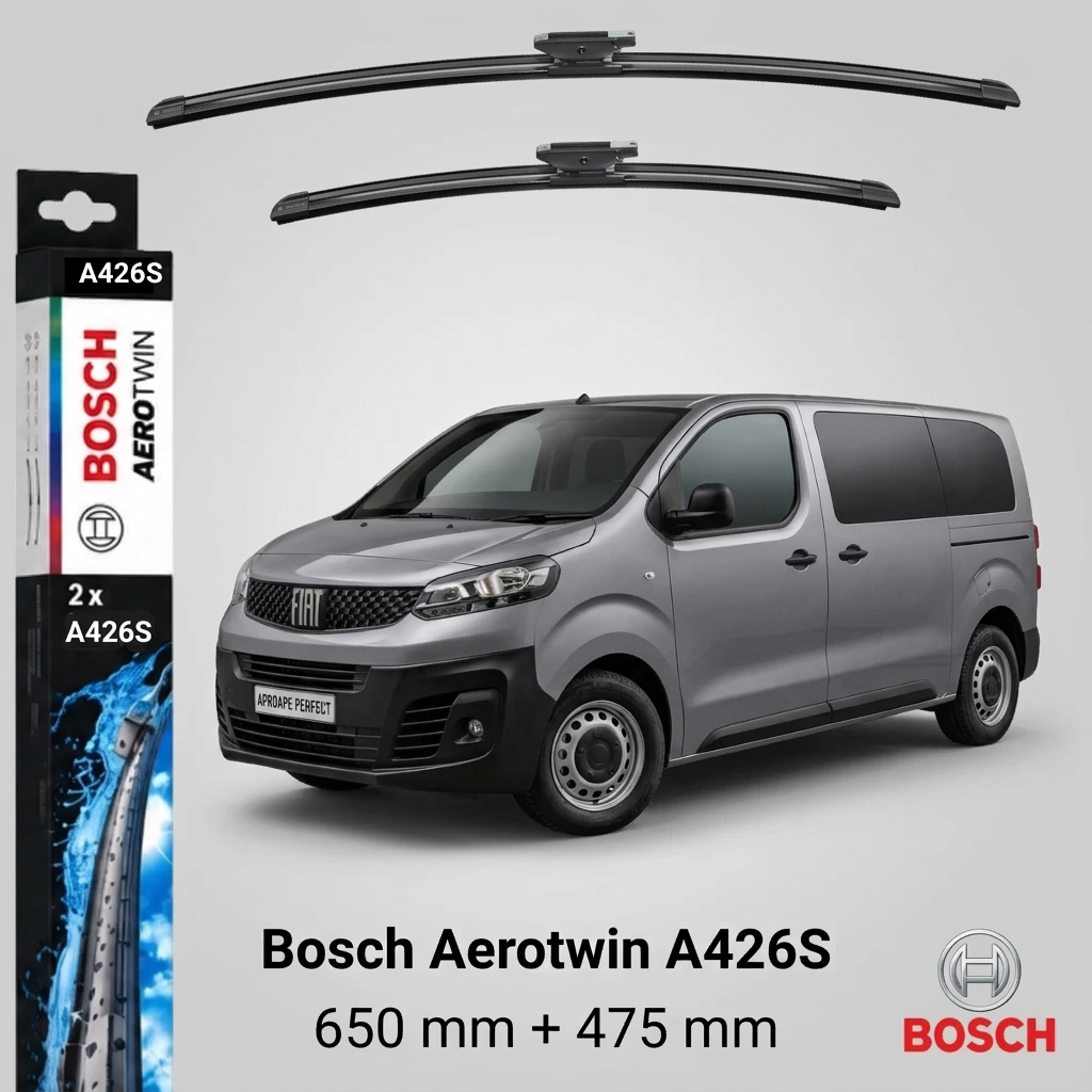 Ștergătoare Fiat Scudo Bus din 05.2022 | Bosch Aerotwin A426S 650/475 mm