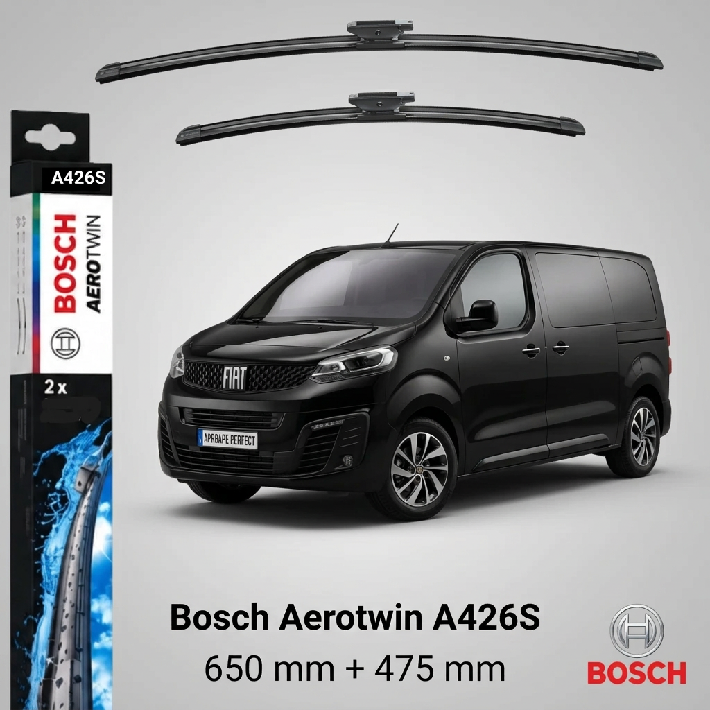 Ștergătoare Fiat Ulysse Bus din 01.2022 | Bosch Aerotwin A426S 650/475 mm