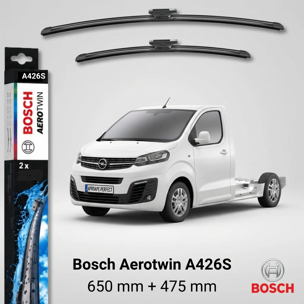 Ștergătoare Opel Vivaro C Platform Cabin K0 din 09.2020 | Bosch Aerotwin A426S 650/475 mm
