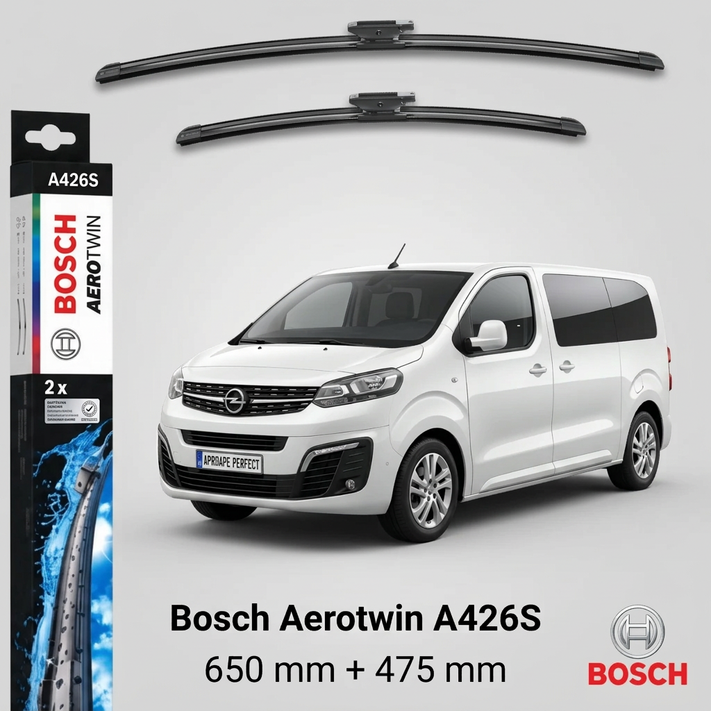 Ștergătoare Opel Zafira Life Bus K0 din 06.2019 | Bosch Aerotwin A426S 650/475 mm