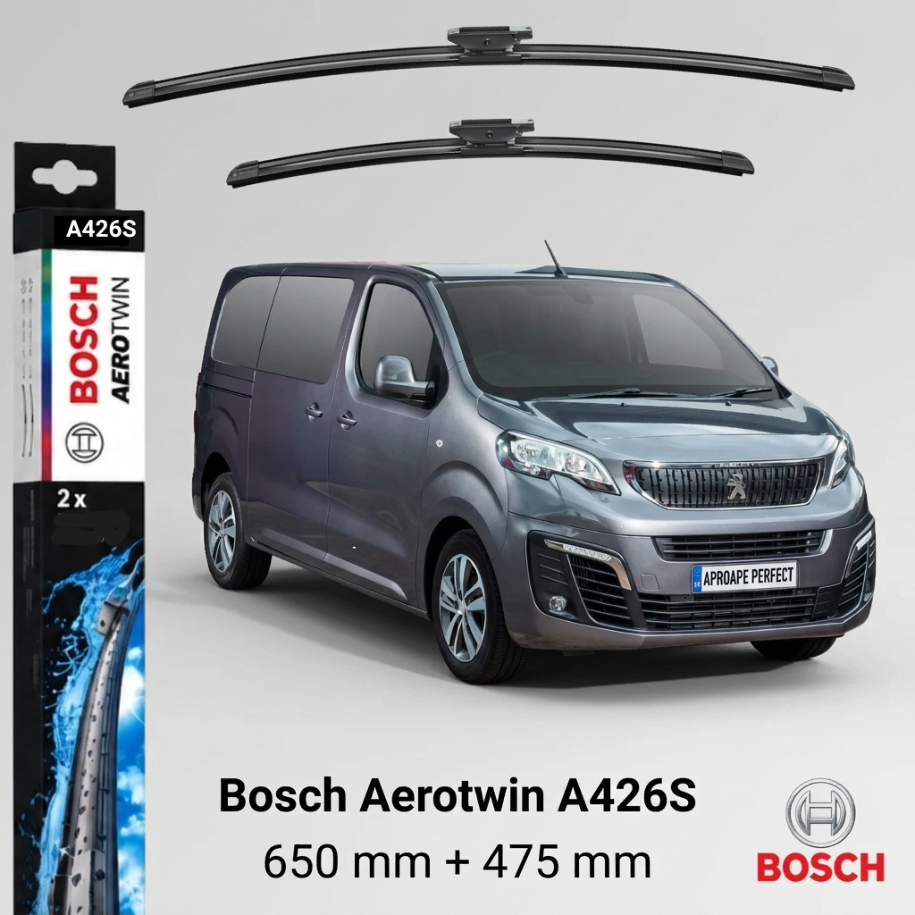 Ștergătoare Peugeot Expert Bus V din 04.2016 | Bosch Aerotwin A426S 650/475 mm