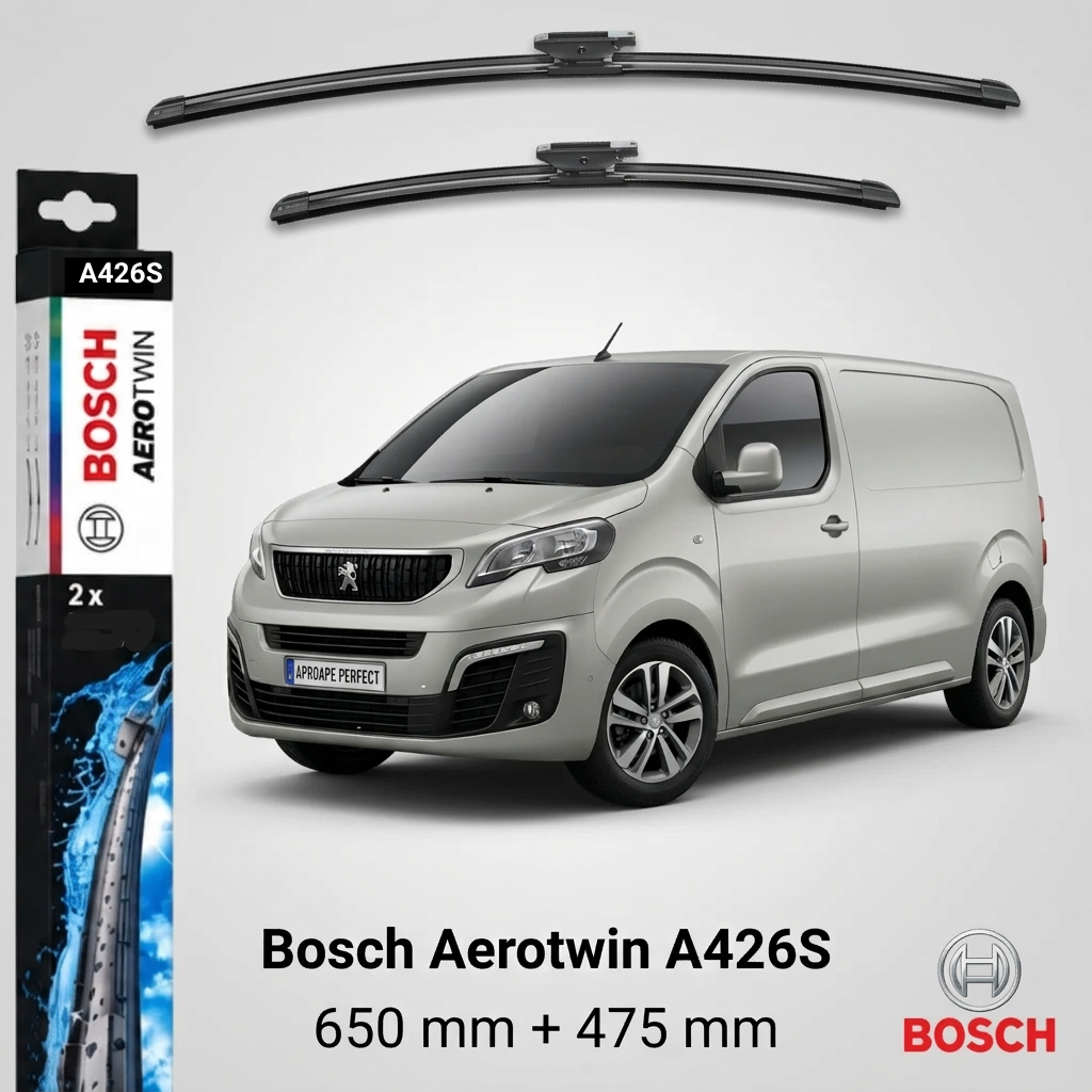Ștergătoare Peugeot Expert Van V din 04.2016 | Bosch Aerotwin A426S 650/475 mm
