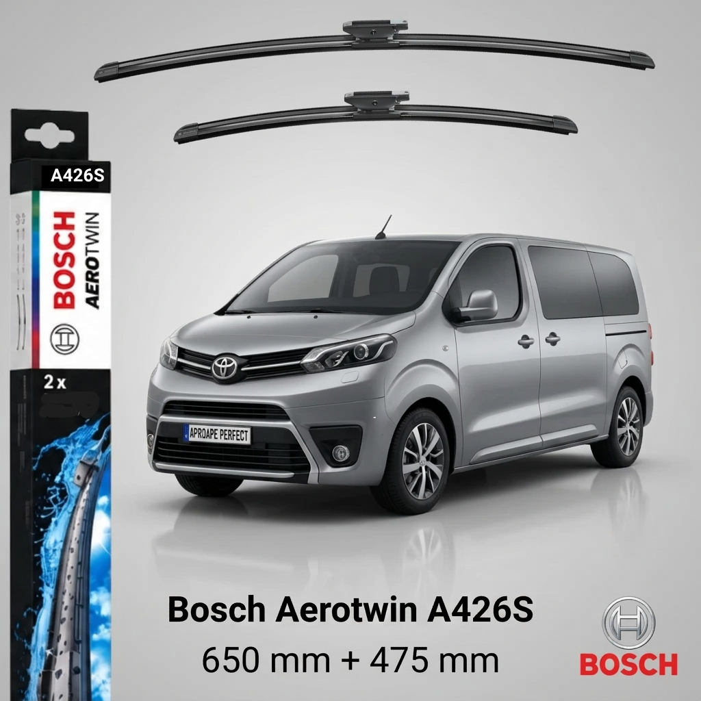 Ștergătoare Toyota Proace Bus MPY din 02.2016 | Bosch Aerotwin A426S 650/475 mm