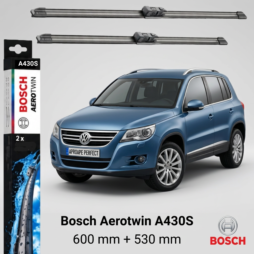 Ștergătoare Volkswagen Tiguan I SUV 5N1 5N2 11.2007-08.2017 | A430S – BOSCH