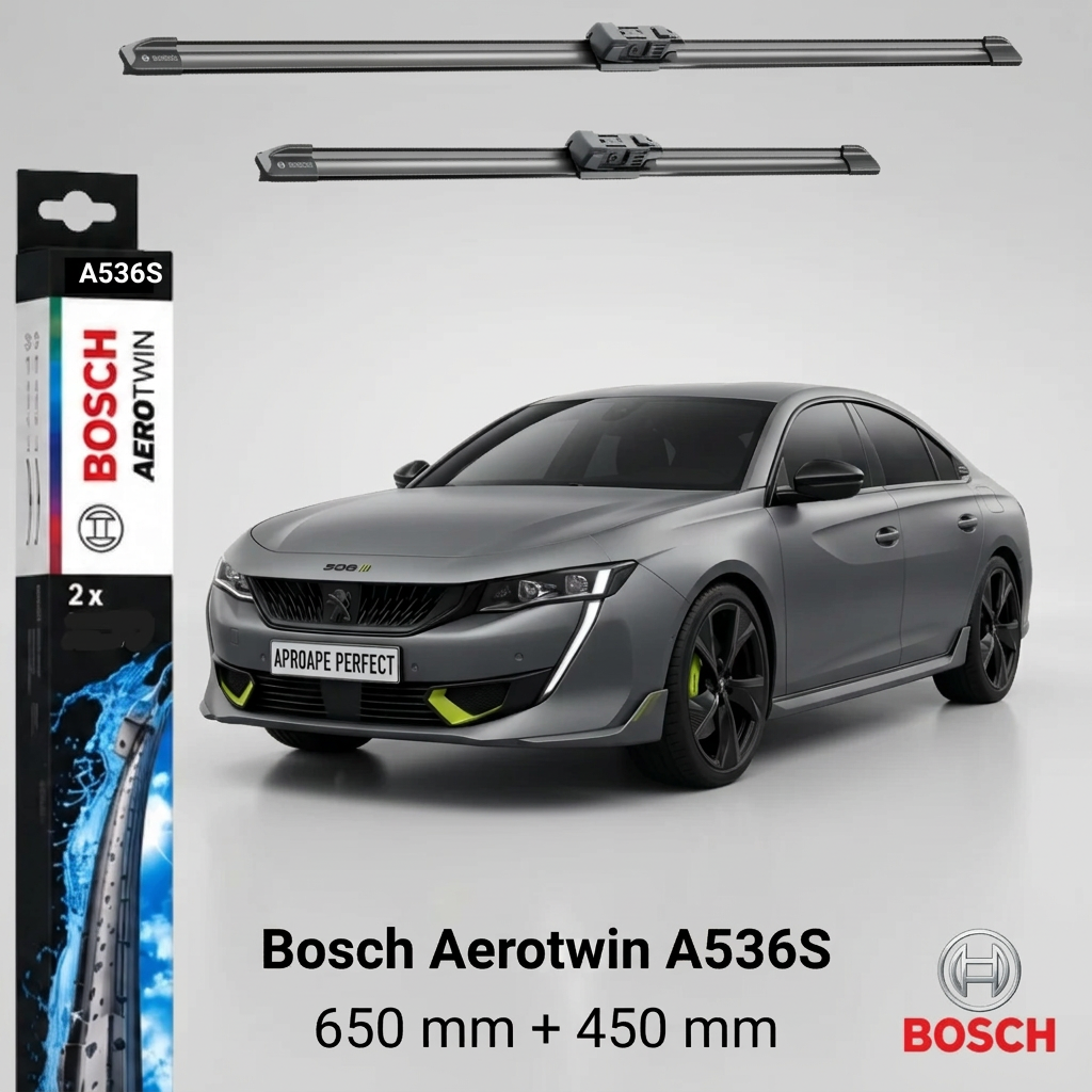 Ștergătoare Peugeot 508 II PSE Hybrid4 360 din 01.2021 | A536S – BOSCH