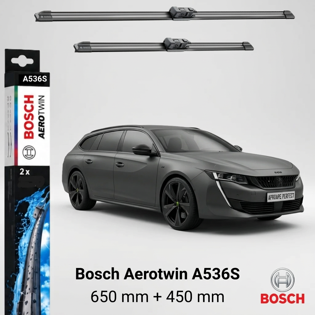 Ștergătoare Peugeot 508 SW II PSE Hybrid4 360 din 01.2021 | A536S – BOSCH