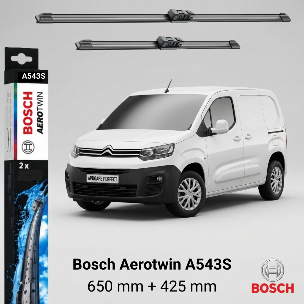 Ștergătoare Citroen Berlingo K9 utilitară din 07.2018 | A543S – BOSCH