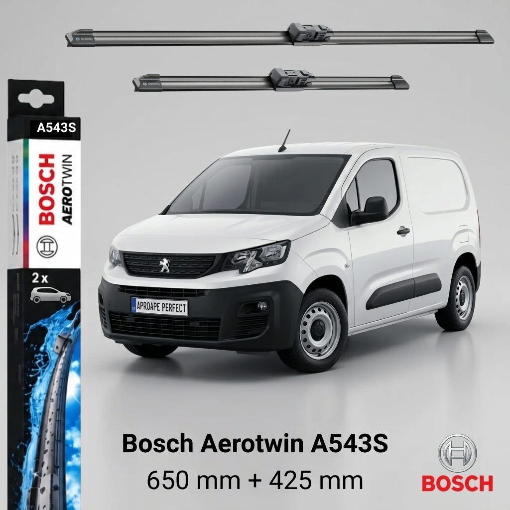 Ștergătoare Peugeot Partner K9 din 09.2018 | A543S – BOSCH