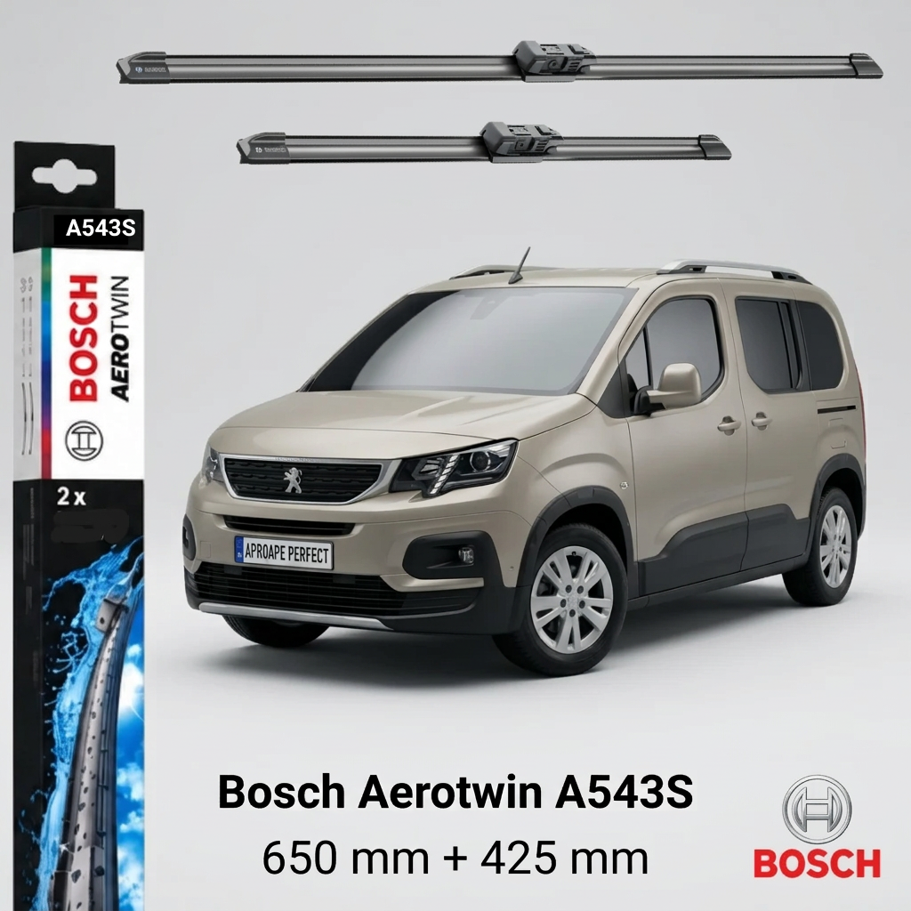 Ștergătoare Peugeot Rifter K9 din 08.2018 | A543S – BOSCH
