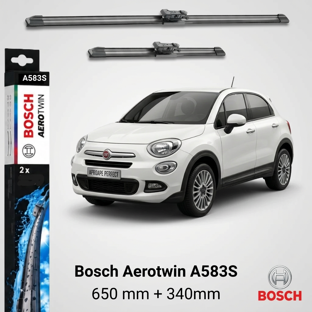 Ștergătoare Fiat 500X 334 din 11.2014 fără senzor ploaie | A583S – BOSCH