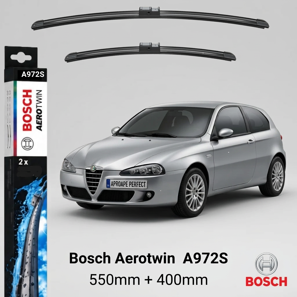Ștergătoare Alfa Romeo 147 (937) 04.2005–12.2010 | Bosch A972S