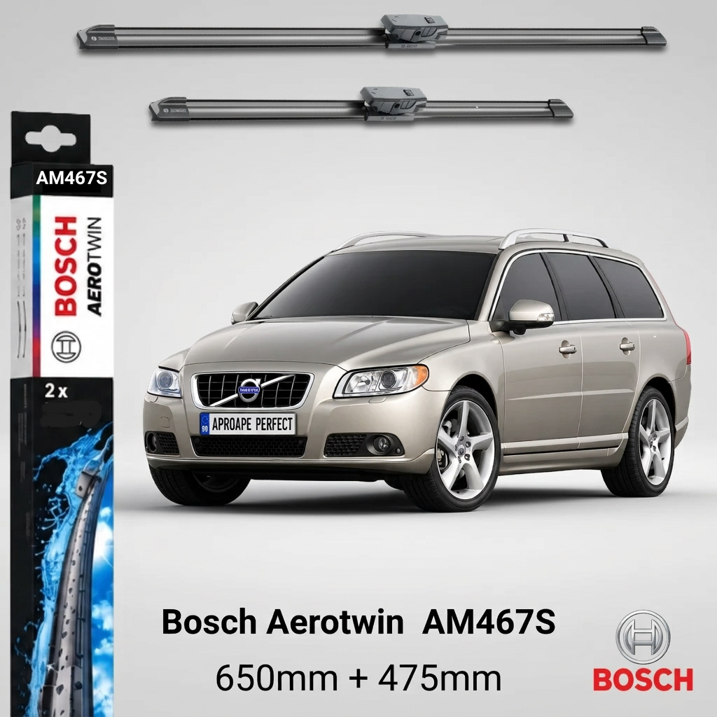 Ștergătoare Volvo V70 III 08.2007–07.2016 | Bosch AM467S 650/475 mm