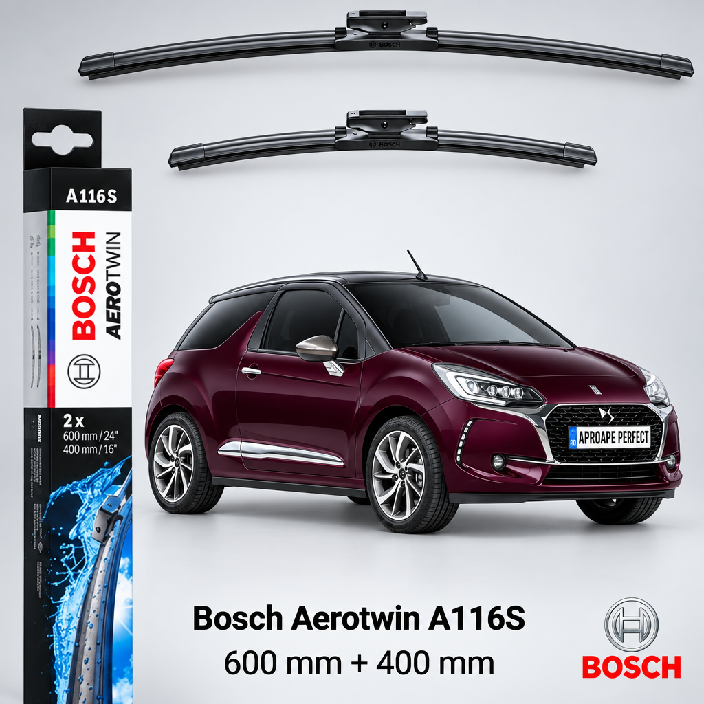 Ștergătoare DS3 Cabrio SB 2015–2020 | Bosch A116S