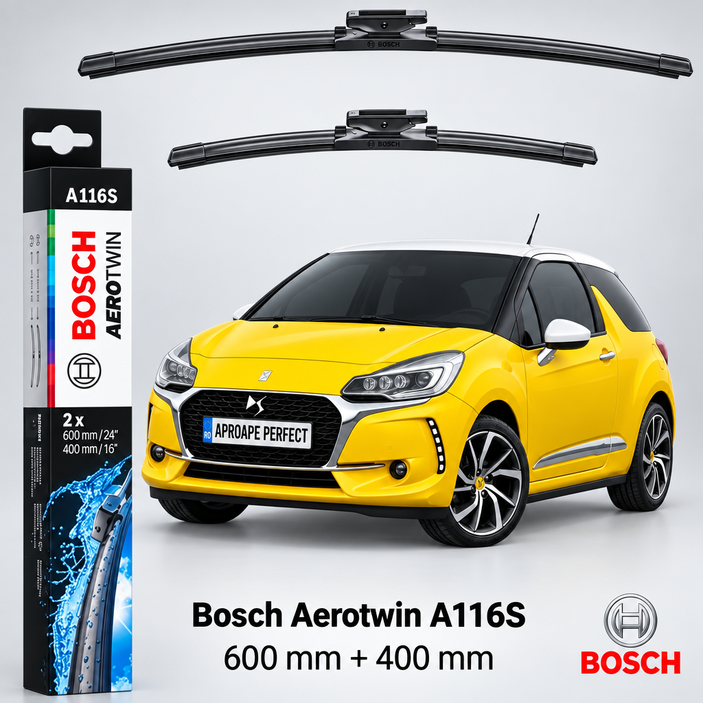 Ștergătoare DS3 Hatchback AN 2015–2020 | Bosch A116S
