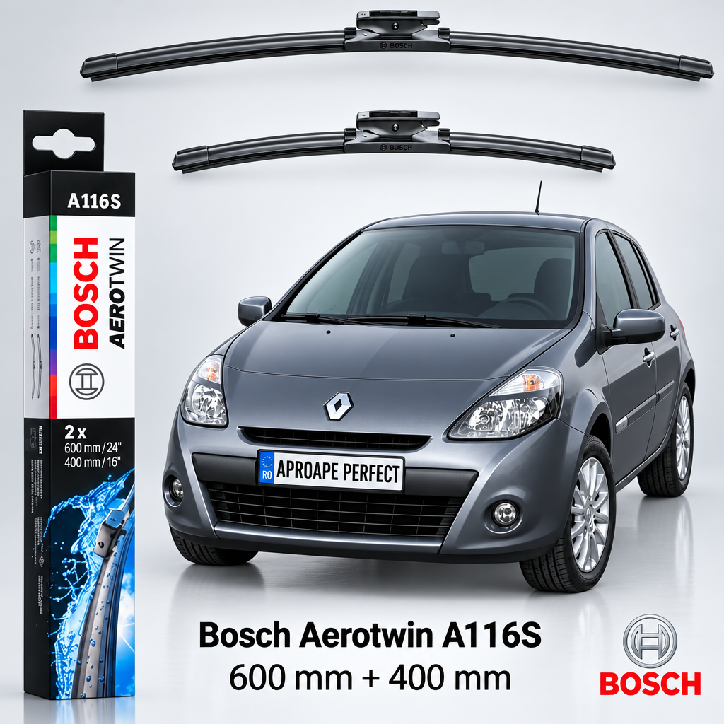 Ștergătoare Renault Clio III Hatchback BR/CR 2005–2015 | Bosch A116S