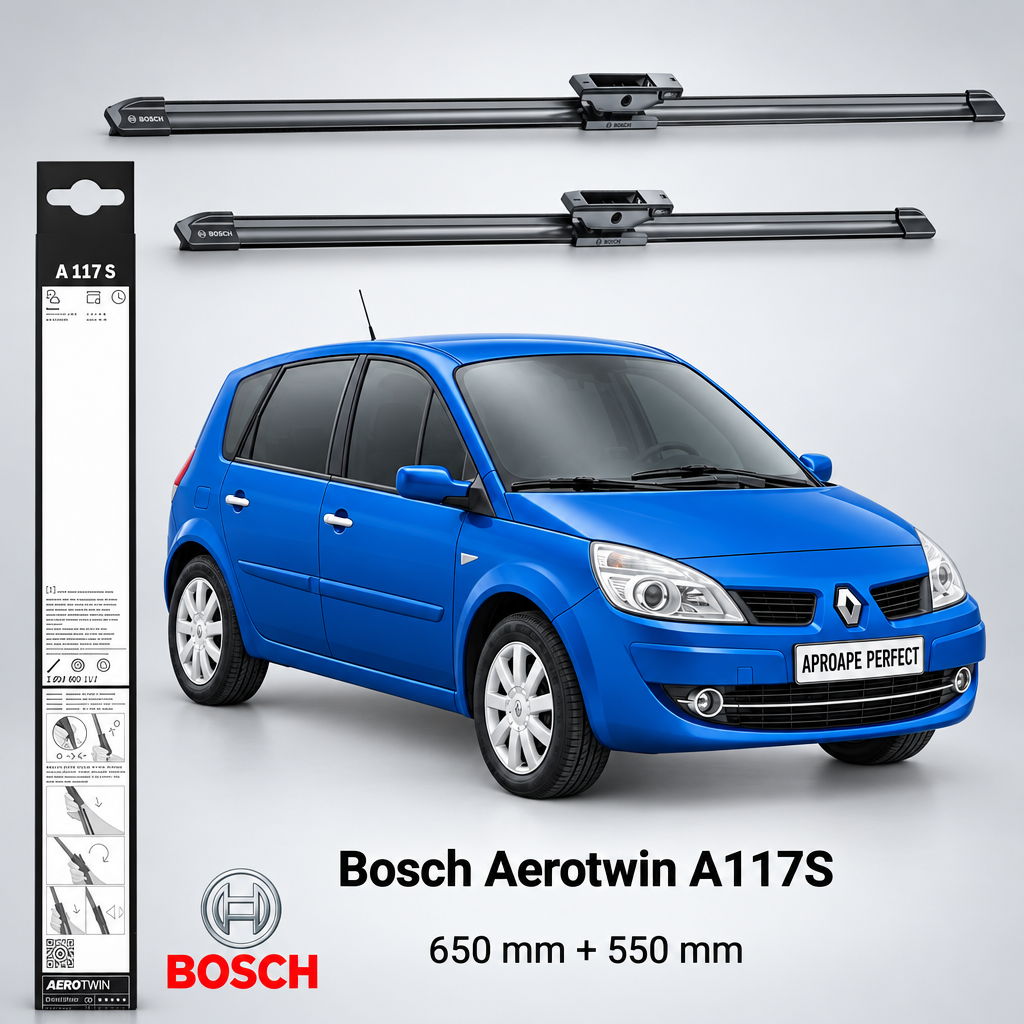 Ștergătoare Renault Scenic II JM 2004–2009 | Bosch A117S