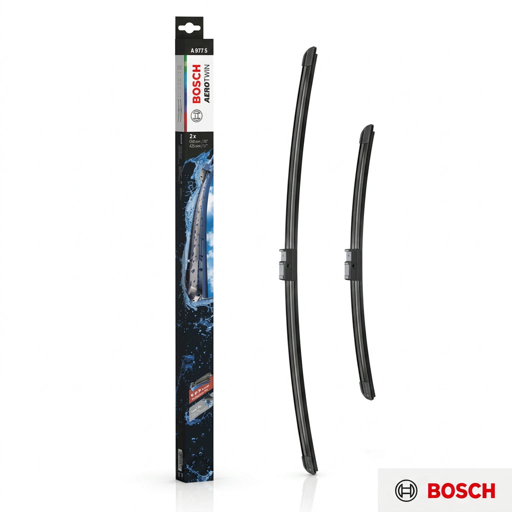 Ambalaj Bosch Aerotwin A977S și două lamele de 650 și 425 mm