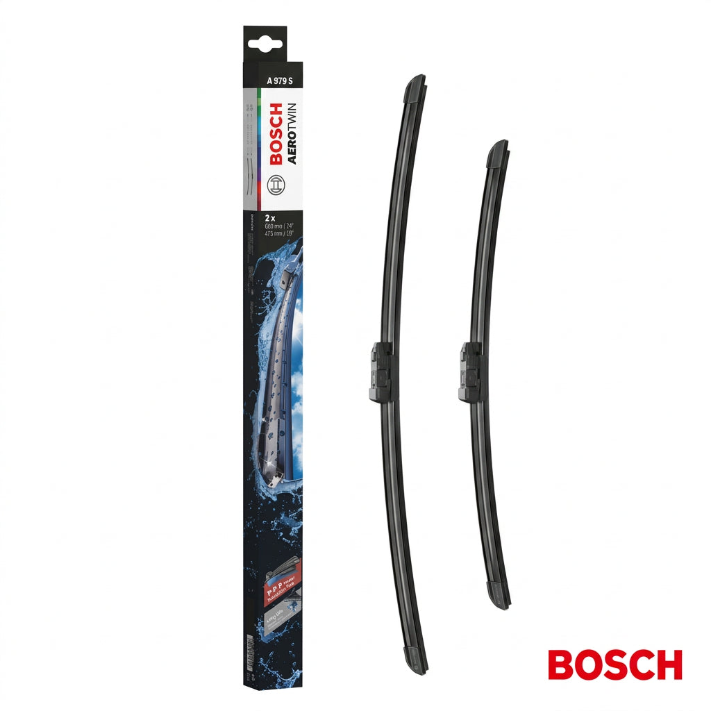 Ambalaj Bosch Aerotwin A979S și două lamele de 600 și 475 mm