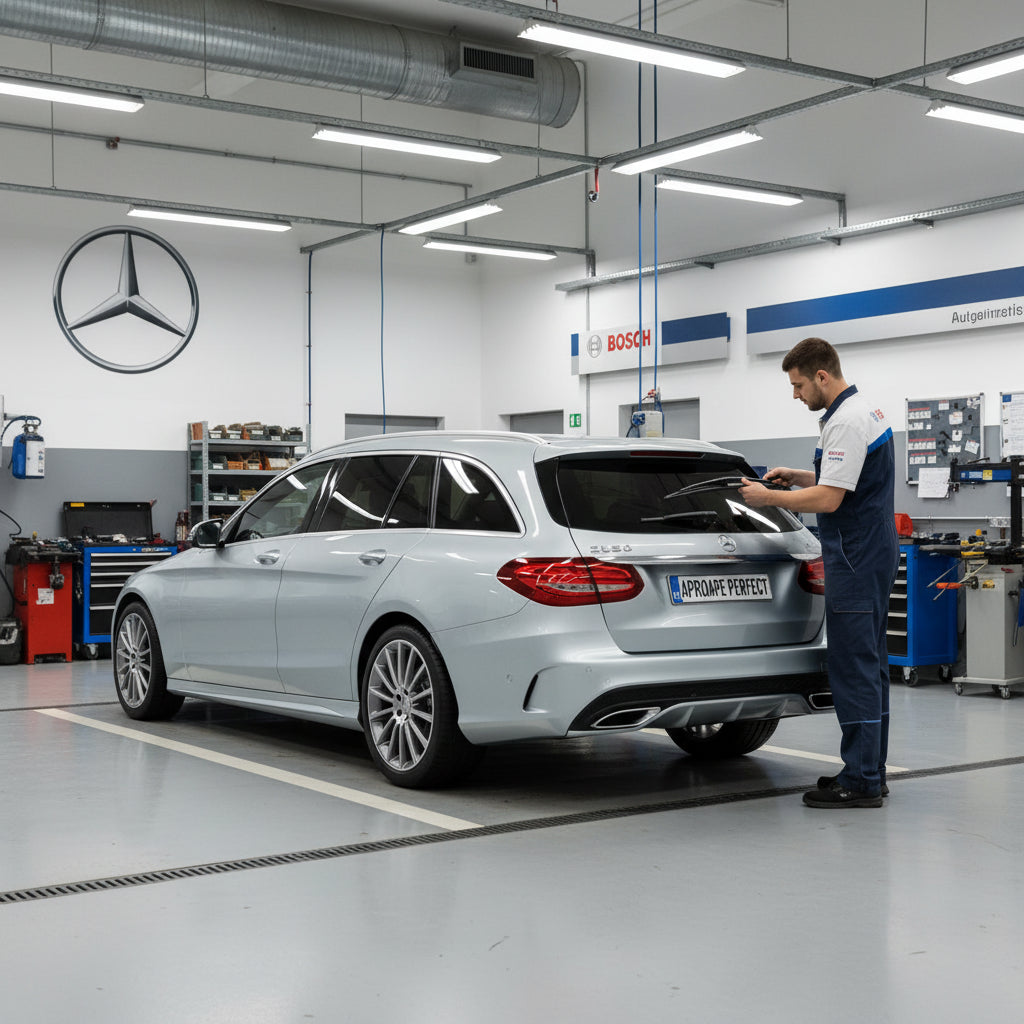 Schimbare Ștergător Lunetă pentru Mercedes-Benz C-Class T-Model (S205) cu Bosch Aerotwin Rear A282H