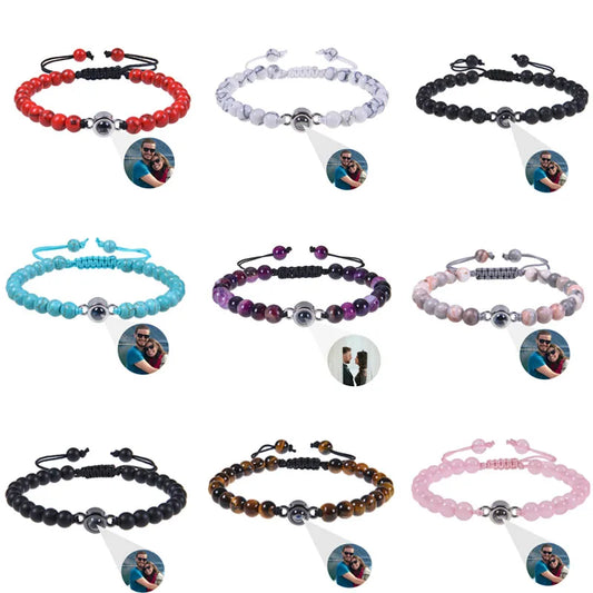 Bratara personalizata cu proiectie foto. 9 variante de culoare