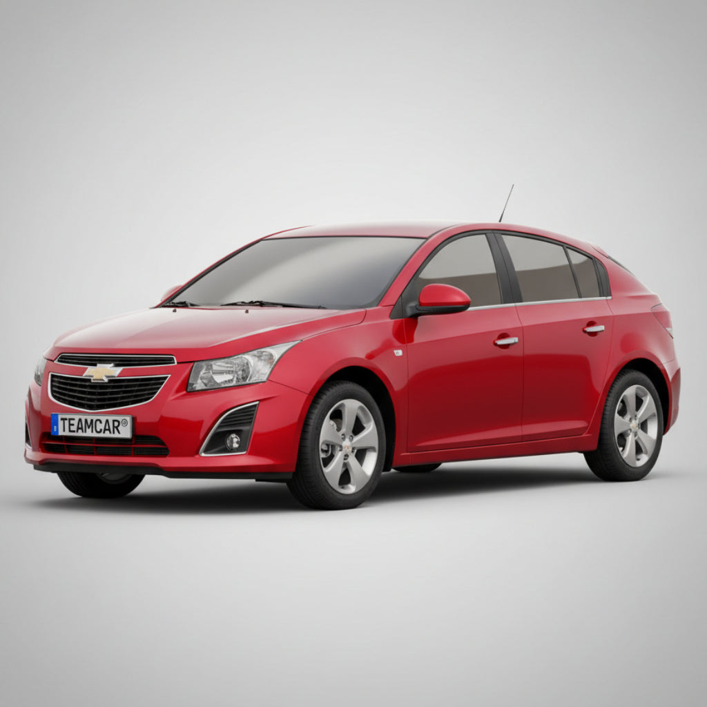 Red Chevrolet car 