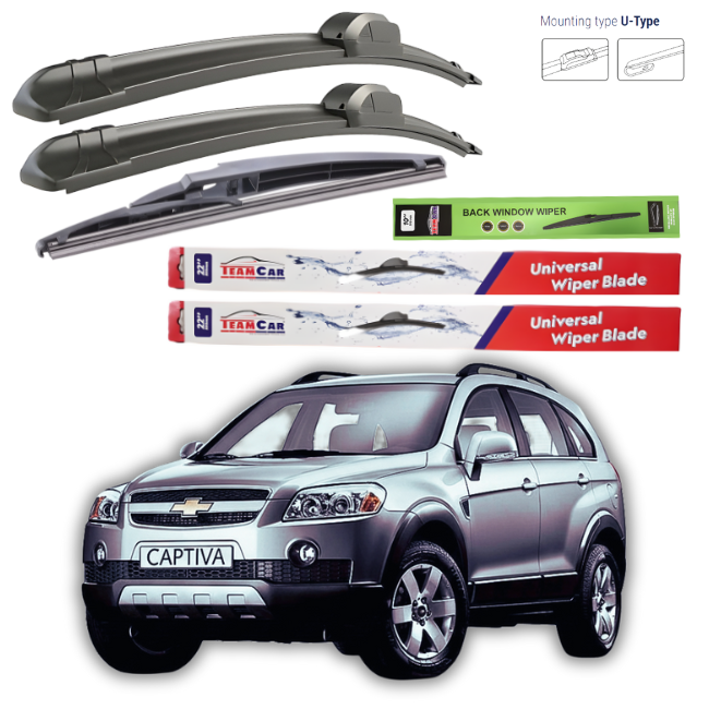 Scheibenwischer Chevrolet Captiva (C100, C140) 2006–2011 – Komplettset