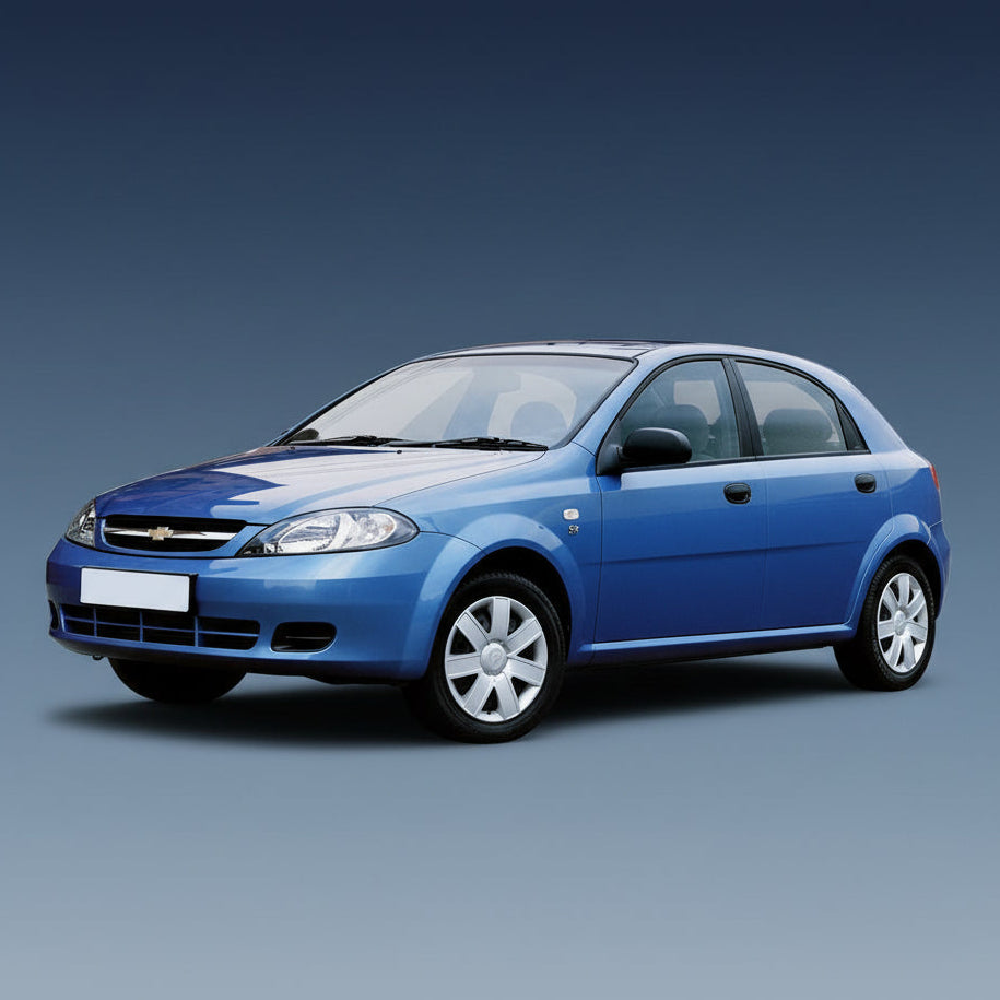 Blue Chevrolet Lacetti (J200) HATCHBACK 2004-2009 on a white background