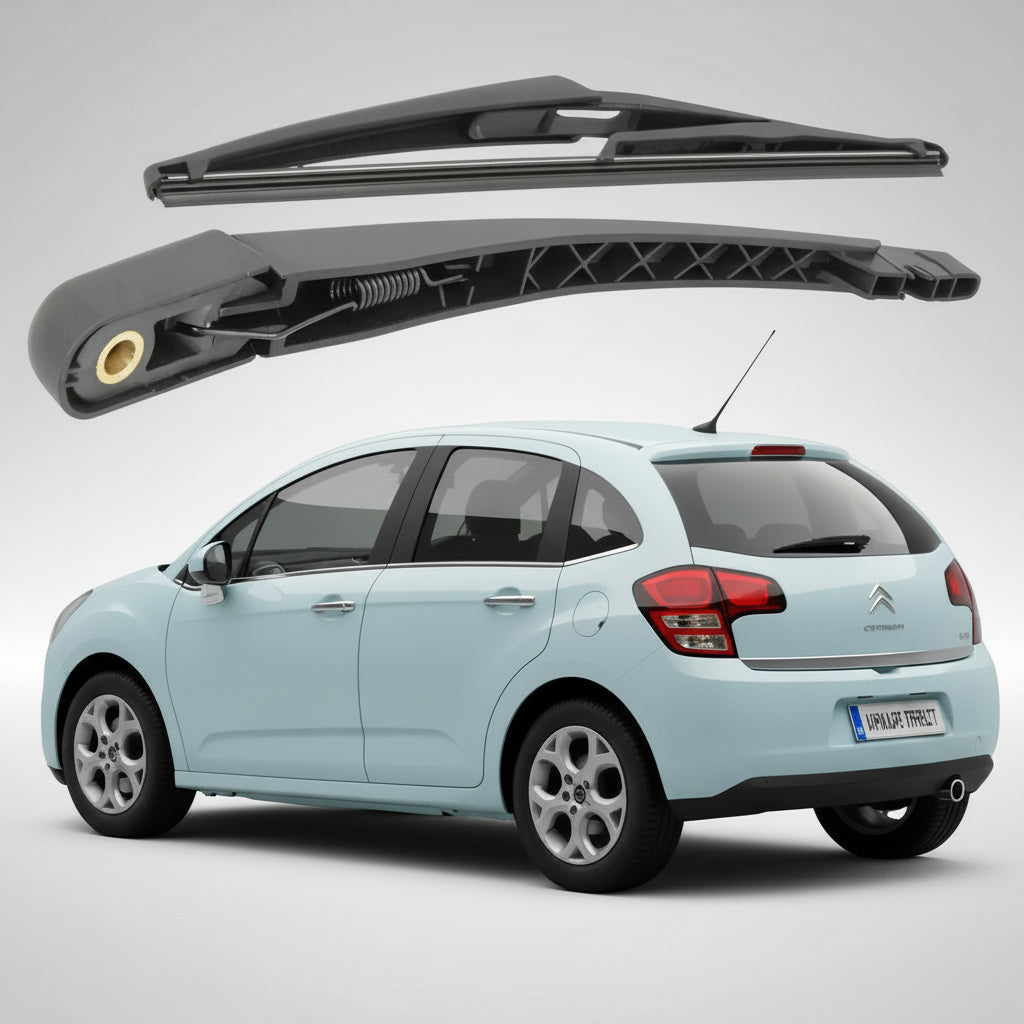Braț și Lamelă Ștergător Spate Citroën C3 II (2009-2016) – 305mm, Set Complet cu Capac Mammooth MMT RAW 045