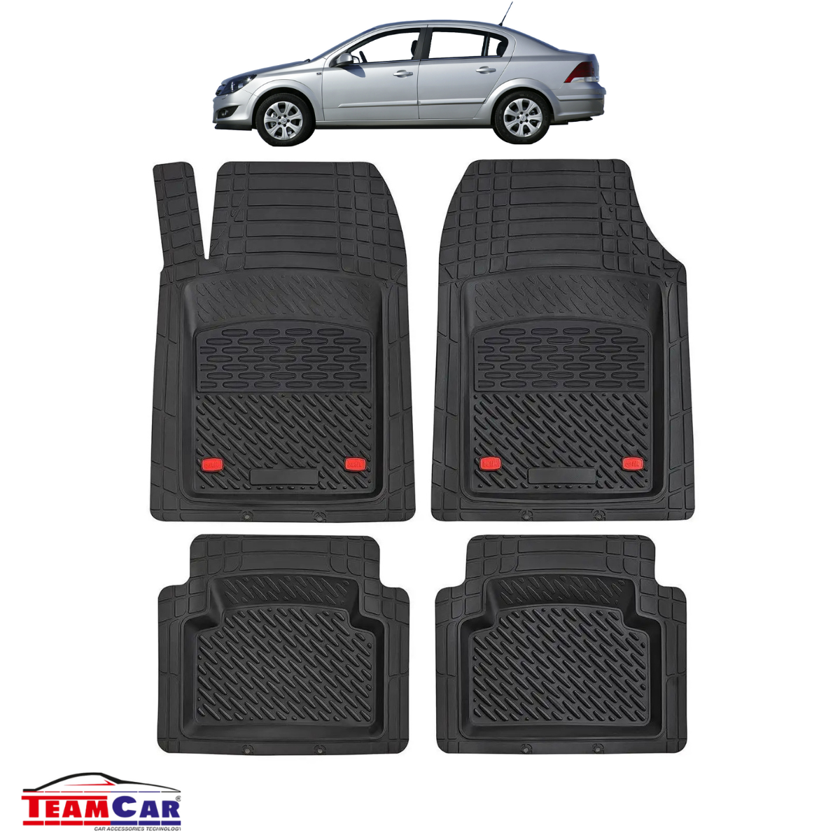 Covorase Opel Astra H (Mk5) Sedan 4 uși (2004–2010), black