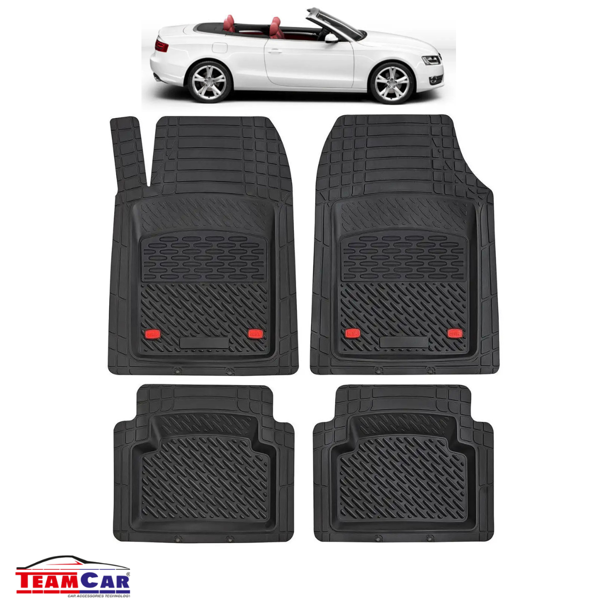 Covorase Auto Tip Tavita Compatibile Audi A5 8T Cabriolet (2009–2016)