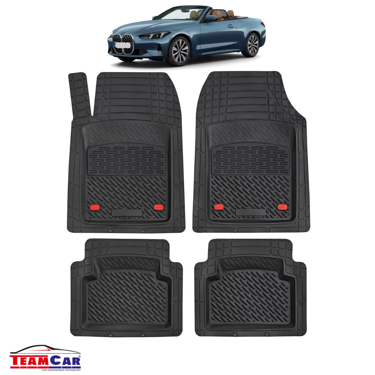 Covorase Auto Tip Tavita Compatibile BMW Seria 4 G23 Cabriolet (2021–2025)