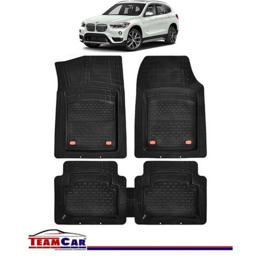 Covorase Auto TeamCar® Tip Tavita Compatibile BMW X1 F48 (2015–2022) Negru Material Rezistent