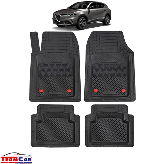 Covorase Auto TeamCar® Tip Tavita Compatibile Alfa Romeo Tonale Generatia I (2022+) Negru Material Rezistent