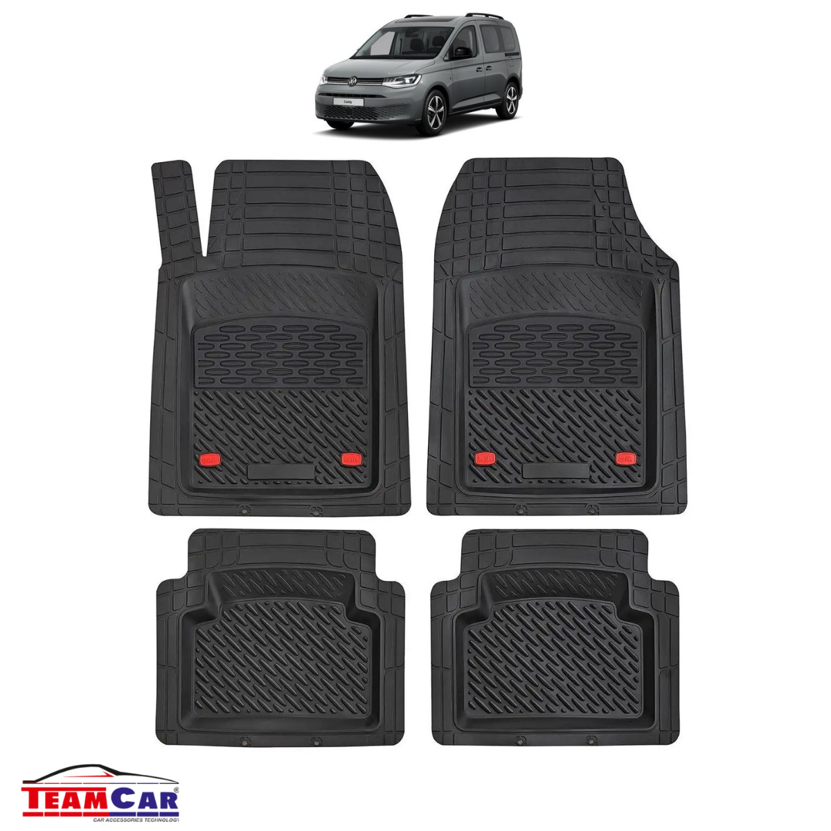 Covorase Auto Tip Tavita Compatibile Volkswagen Caddy 5 (SB) Van / Combi (2020–2025)