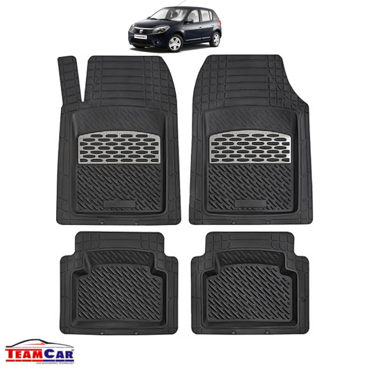 Covorașe Auto TeamCar® Tip Tăviță Compatibile Dacia Sandero I (2008–2012) - Silver