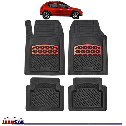 Covorase Auto TeamCar® Tip Tavita Compatibile Dacia Sandero Stepway (2009–2012) Red
